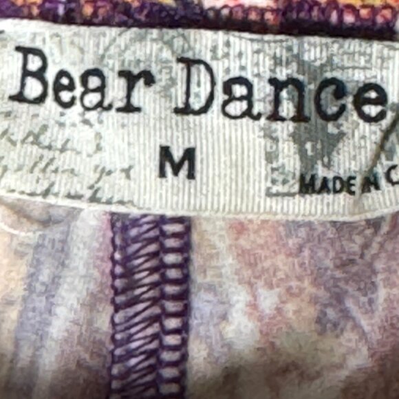 BEAR DANCE BOHO FLARE LEGGING PANT STRETCH HIPPIE GRANOLA COTTAGECORE M - Picture 5 of 5